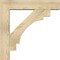 Ekena Millwork Merced Block Rough Sawn Bracket w/ Offset Brace, Douglas Fir, 6"W x 26"D x 26"H BKT0604X26X26MRC05RDF - alternate 3